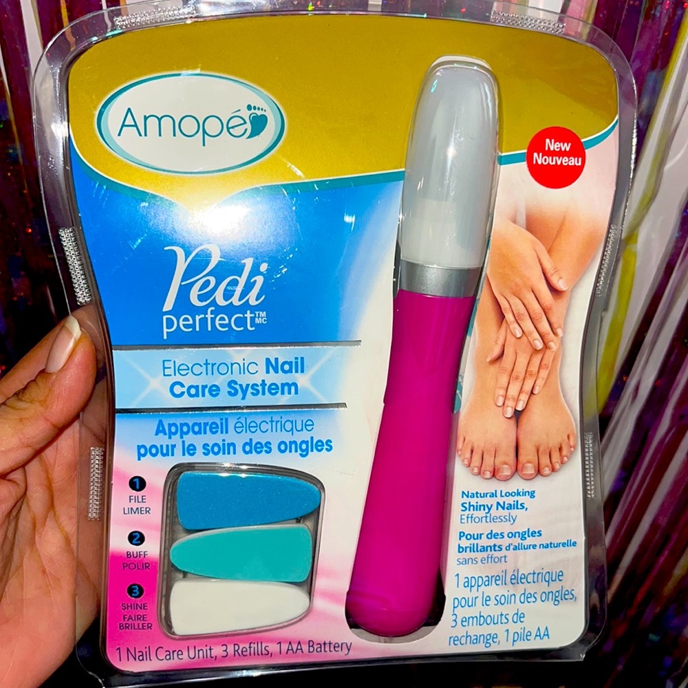 Pedi perfect Electronic nail system with 3 files